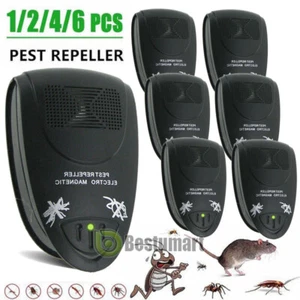 3 Plug Electronic Ultrasonic Anti Insect Pest Mosquito Control Mice Bug Repeller - Picture 1 of 16