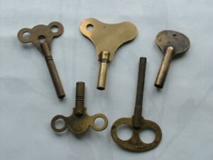 Antique Vintage Clock Keys.