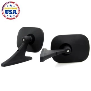 PAIR BLACK DOOR MIRROR NEW 2 PIECES FOR CHEVROLET CHEVELLE MALIBU YENKO - Picture 1 of 6