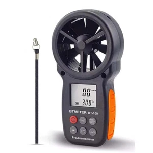Anemómetro digital medidor de velocidad del viento 0,3-30 m/s prueba temperatura de enfriamiento del viento - Imagen 1 de 7