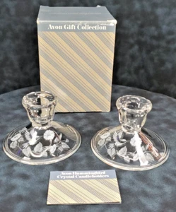 Avon Hummingbird 24% Lead Crystal Etched - Picture 1 of 3
