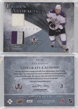 2010 Upper Deck Artifacts Frozen Jersey Blue Jersey/Patch /50 Jack Johnson Patch