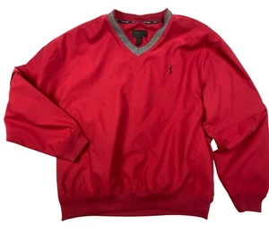 PGA Tour Signature Collection Red Pullover Windbreaker Jacket Mens M - Picture 1 of 10