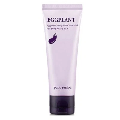 Papa Recipe Eggplant Clearing Mud Cream Pack 100ml - Korean Wash-Off Mask - Image 1 of 2
