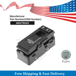 Interruptor de ventana eléctrica del lado del pasajero delantero derecho para Jeep Dodge Chrysler 4602785AD - Imagen 1 de 6