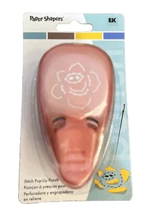 EK Success Scrapbooking Rose Paper Punch Crafts Shapers Stitch 3D Vinyl NEW - Picture 1 of 4