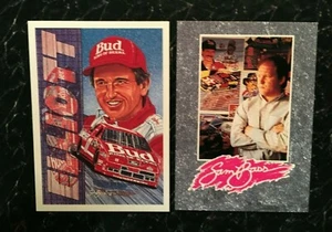 Bill Elliott & Sam Bass 1992 MAXX RACING Card Lot of 2 NASCAR - Picture 1 of 3