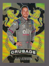 2021 Panini Chronicles Racing Crusade Gold Alex Bowman Card 6/10