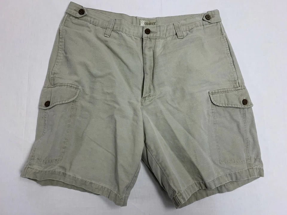 Pantalones Cortos Hombre Cubavera Caqui Carga 38W Usados en Excelente Condición Foto 1 de 4