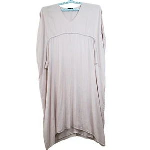 Hatch Phoebe Dress Beige Maxi One-Size Maxi Short Sleeve Empire Waist Lined * - Picture 1 of 8