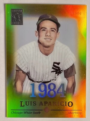 2004 Topps Tribute Gold Refractor Luis Aparicio Chicago White Sox /84 HOF 74 SSP - Image 1 of 2