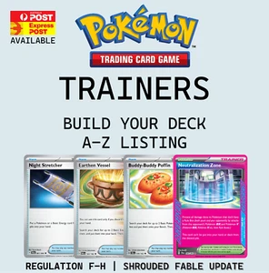 -| DECK BUILDER Part 1 |- Trainers & Energy Arven Vessel Poffin Irida #NMMDecks - Picture 1 of 168