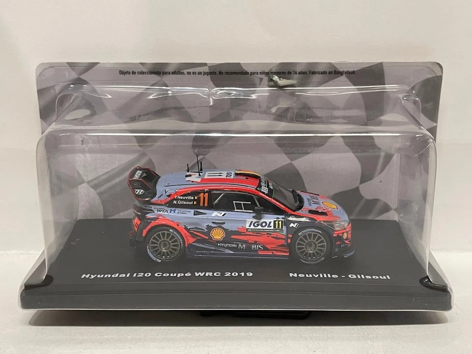 Hyundai i20 coupe WRC Neuville Gilsoul 2019 Rally 1:43 Ixo Altaya Diecast - Photo 1/1