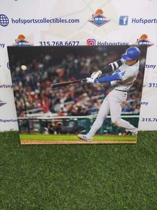 SHOHEI OHTANI AT BAT LOS ANGELES DODGERS 16X20 CUSTOM CANVAS PRINT - READY TO HA - Picture 1 of 2