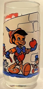 Vintage Pinocchio Pepsi Wonderful World Of Disney Tall Drinking Glass - Picture 1 of 5