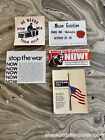 LOT OF FIVE ORIGINAL 1960s ANTI VIETNAM WAR DECAL STICKER AND PROTEST FLIERS EXC
