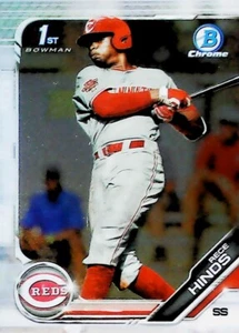 2019 BOWMAN CHROME #BDC-131 RECE HINDS ROOKIE CARD 1ST BOWMAN CINCINNATI REDS - Picture 1 of 2