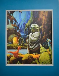 Star Wars Empire Strikes Back RADIO DRAMA Matted POSTER Re-Issue McQuarrie YODA - Picture 1 of 1