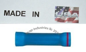 (25) 8 gauge to 6 gauge Vinyl Step Down Butt Connector Reducing Butt Made In USA - Picture 1 of 1