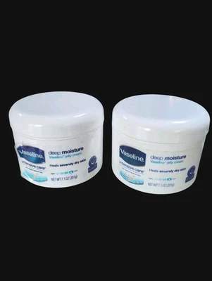 Vaseline Intensive Care Deep Moisture JELLY CREAM (x2) Peeling Label See Pics - Image 1 of 4