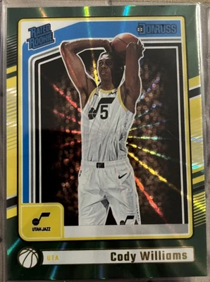 2024 Donruss Cody Williams #230 Holo Green Laser - Image 1 of 2