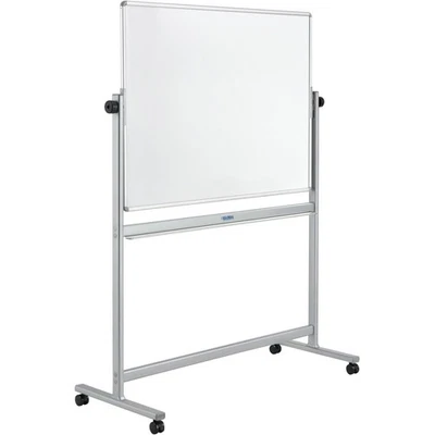 双面滚动磁性干擦瓷白板 48 英寸宽 x 36 英寸高板 — 第 1/4 张图片