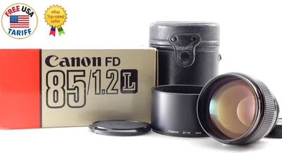 En caja [como nuevo con estuche] Lente Canon nueva FD NFD 85mm f1.2 L MF de Japón Foto 1 de 4