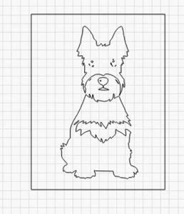 STENCIL 5000 Scottish Terrier New Art Airbrush Reusable Durable Laser Cut - Picture 1 of 1