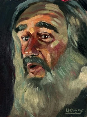 Pintura al óleo original de Gene Hackman como Harold - Young Frankenstein Foto 1 de 4