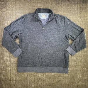 Faherty 1/4 Quarter Zip Sweater Herren XXL Heather Blue Pulli Pulli Coastal - Bild 1 von 19