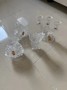 Anna Hütte Violetta Blei kristall  Vase Kerzenhalter Schale und Körbchen - Bild 1 von 4