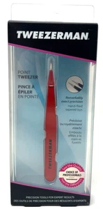 Tweezerman Point Tweezer Sealed 1241-CR Signature Red Stainless Steel - Picture 1 of 3