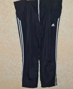 Adidas Trainingshose Gr.42/44 XL Schwarz Drei Streifen Sehr Gut Vintage Fussball - Bild 1 von 14