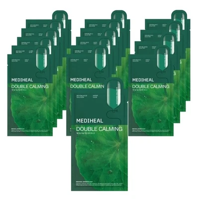 MEDIHEAL Double Calming Water Mask 20ml 15 Sheet/Cica/Mugwort/Thin - Image 1 of 4