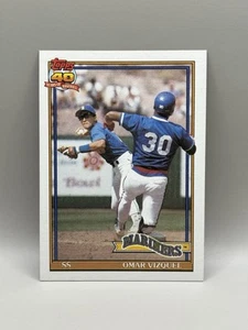 Béisbol Omar Vizquel 1991 Topps #298 Seattle Mariners casi nuevo envío combinado - Imagen 1 de 4