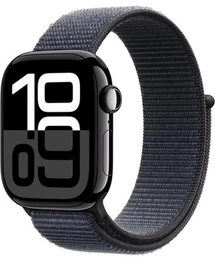 Apple Watch Series 10 42mm GPS Jet Black w/ Ink Sport Loop MWWG3LW/A - Image 1 of 4