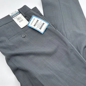Haggar Travel Performance Suit Pants Mens 38 X 32 Stretch Tailored Fit Gray NEW - Picture 1 of 9