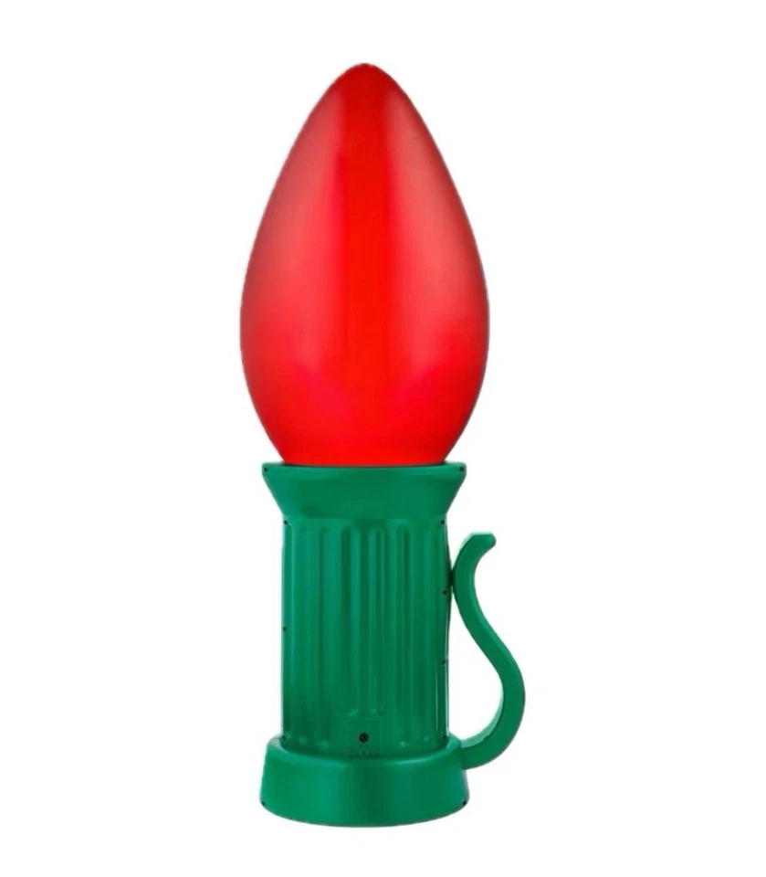 3 ft. Battery Operated LED Jumbo Red Bulb Holiday Decor Home Accents ️