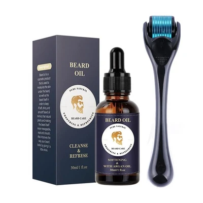 Bartwachstum-Set,Dermaroller für Bartwachstum,Bartroller für Haarwachstum für - Bild 1 von 4