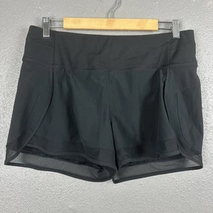 "Pantalones cortos deportivos Calia Carrie Underwood negros para correr ribete transparente para mujer medianos 3""" - Imagen 1 de 18