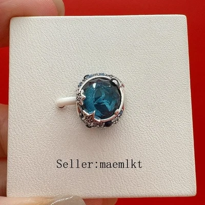 Nuevo Dije Estrellas Brillantes Azul Celestial Plata de Ley 925, Dije para Pulsera Foto 1 de 4