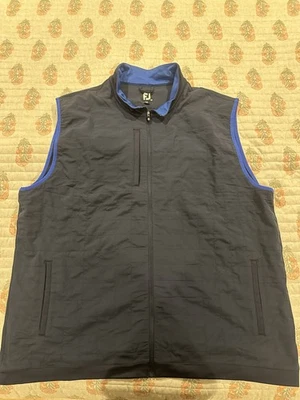 FootJoy Vest Mens Size 2XL Blue Sleeveless Golf Full Zip - Image 1 of 4