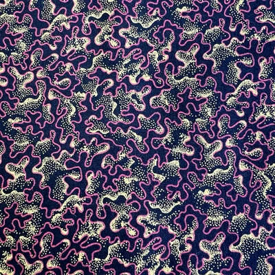 Black Gold Quilter's Cotton Fabric Abstract Lines 24" x 44" Background Craft Sew - Image 1 of 4