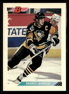 1992-93 Bowman - #189 Mario Lemieux - Pittsburgh Penguins - Image 1 of 2