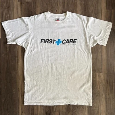 Camiseta De Colección Farmacéutica Medicamentos Para Hombre Talla XL Blanca Años 90 EE. UU. Puntada Única Foto 1 de 4