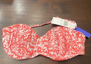 Radio Fiji  Catalina Coral Bandeau Size Large 50 - Picture 1 of 5