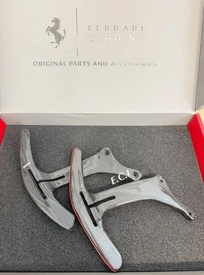 OEM Ferrari 458 Italia Spider F12 FF fibra de carbono F1 conjunto de câmbio de remo mais longo - Imagem 1 de 4