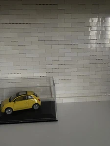 modellino auto new ray FIAT 500 scala 1:43 colore GIALLO con vetrinetta - Foto 1 di 7