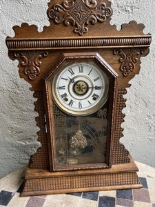 Ingraham Granat Salon Alarm Küchenregal Kamin Tischuhr - Bild 1 von 17