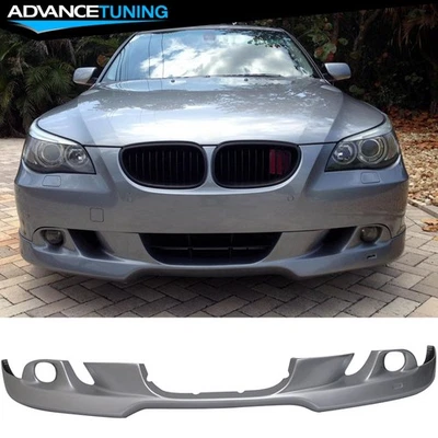 Fits 04-07 BMW E60 5-Series AC Style Front Bumper Lip #354 Titanium Silver Foto 1 de 4